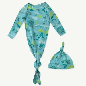 2-Piece Cap & Gown Set in Jungle Print
