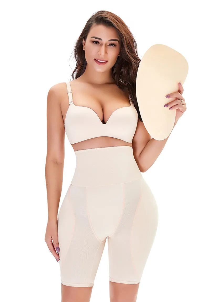 6XL Peach Shape Padded Tummy Control High Waist Slimming Shorts Plus Size Women