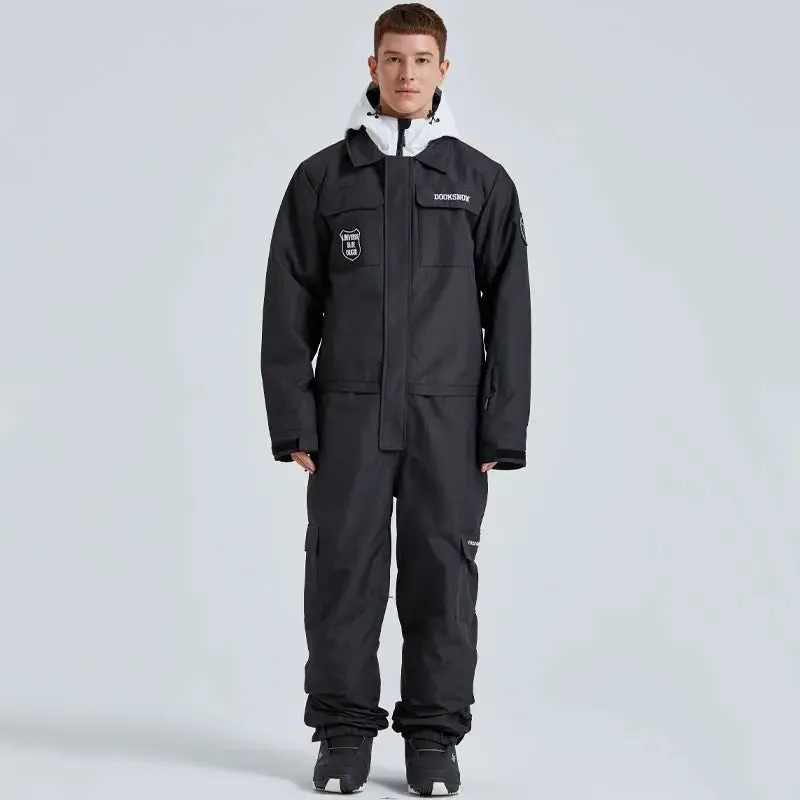 Adult One Piece Ski Suits Waterproof Winter Snowsuits