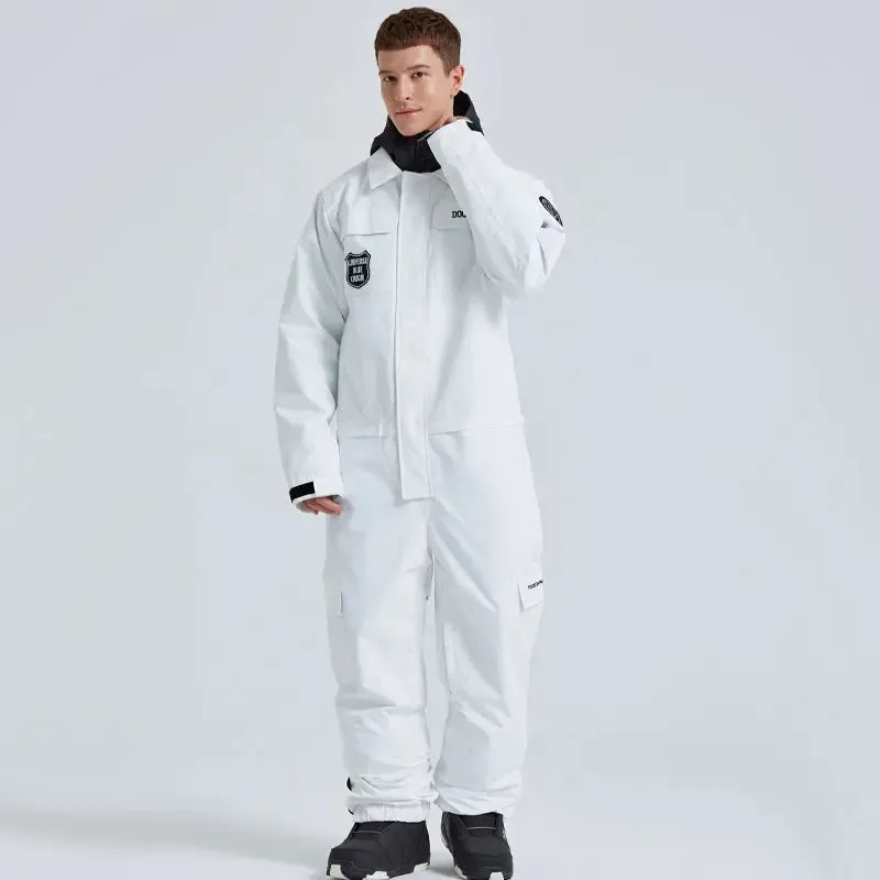 Adult One Piece Ski Suits Waterproof Winter Snowsuits