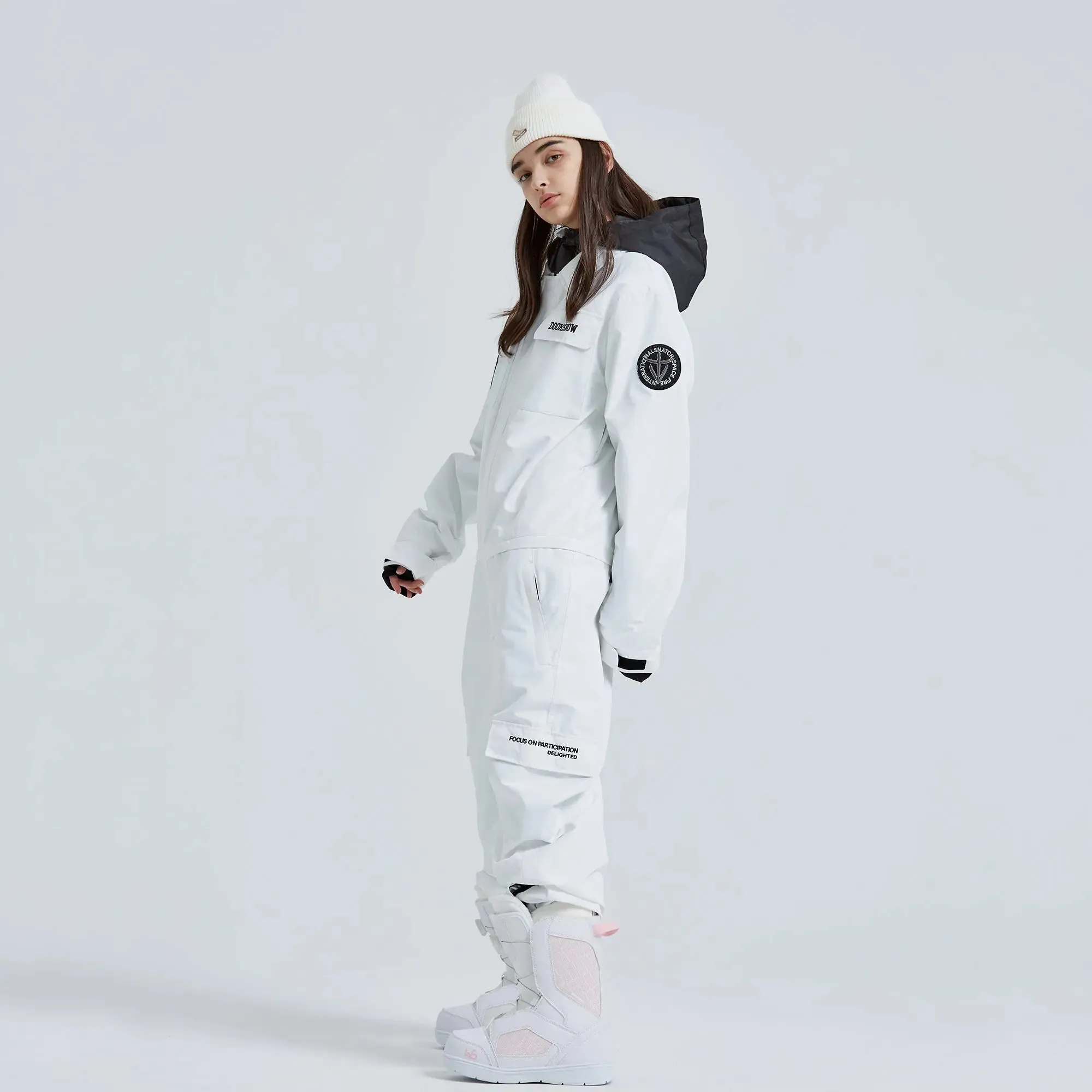 Adult One Piece Ski Suits Waterproof Winter Snowsuits