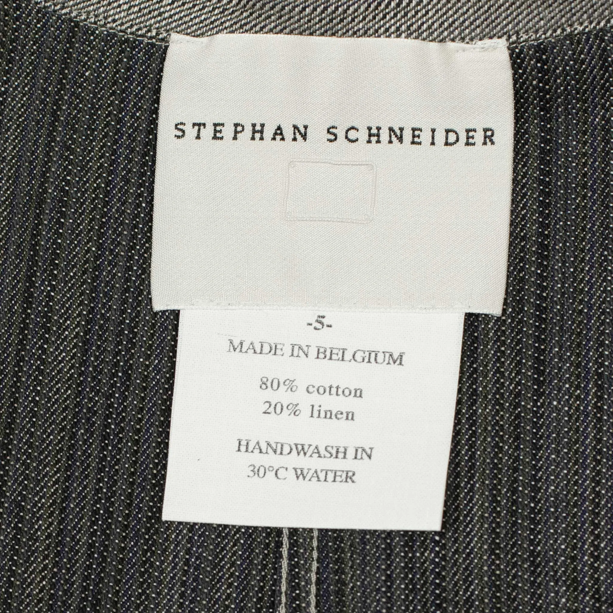 Airstream camp collar long-sleeve shirt in Canvas black and taupe cotton linen