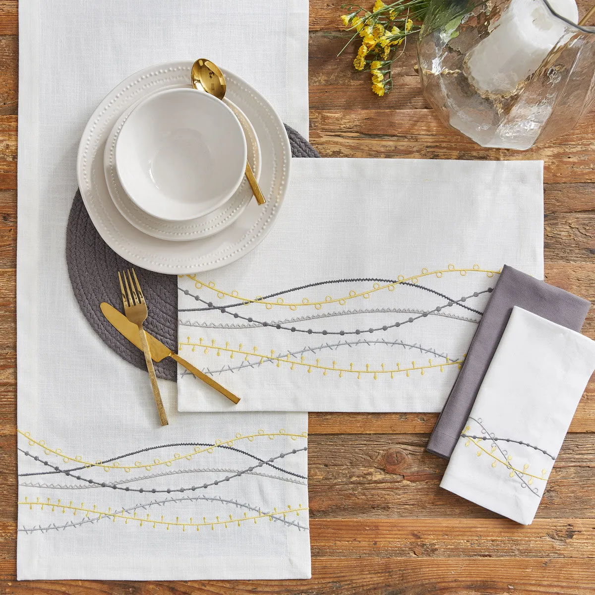 Alina Table Runner 72"L Park Designs