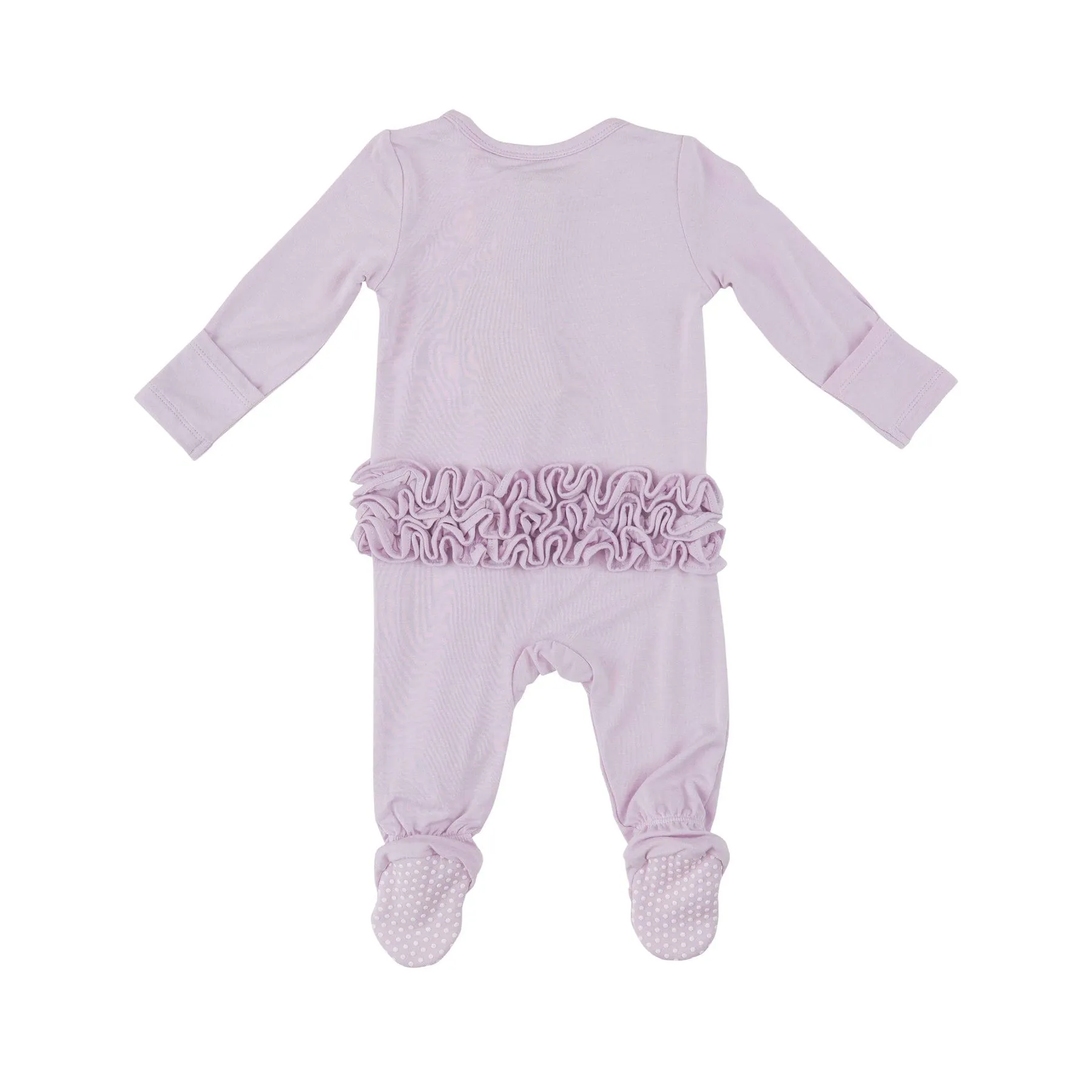 Angel Dear Orchid Hush 2 Way Ruffle Back Footie