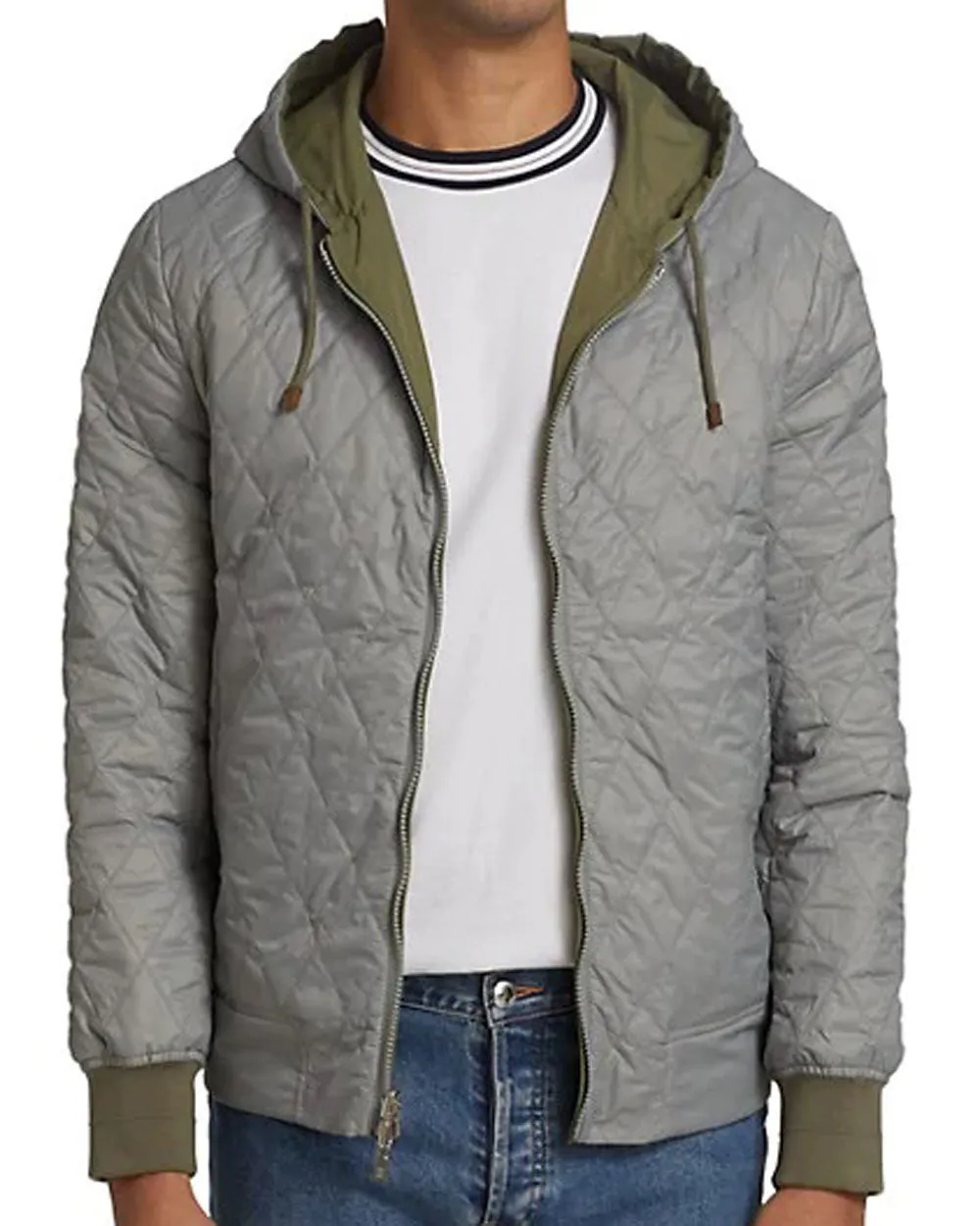 Army Green Reversible Hooded Jacket