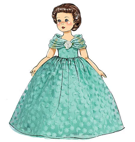 B6336 Retro Outfits for 18" Doll (Size: One Size Only)