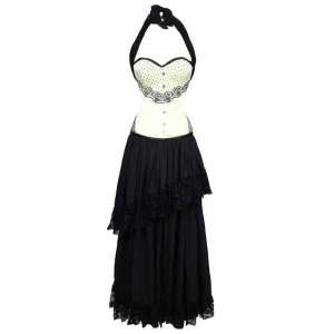 Babette Couture Authentic Steel Boned Overbust Corset Dress