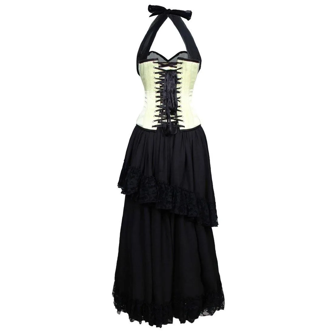 Babette Couture Authentic Steel Boned Overbust Corset Dress
