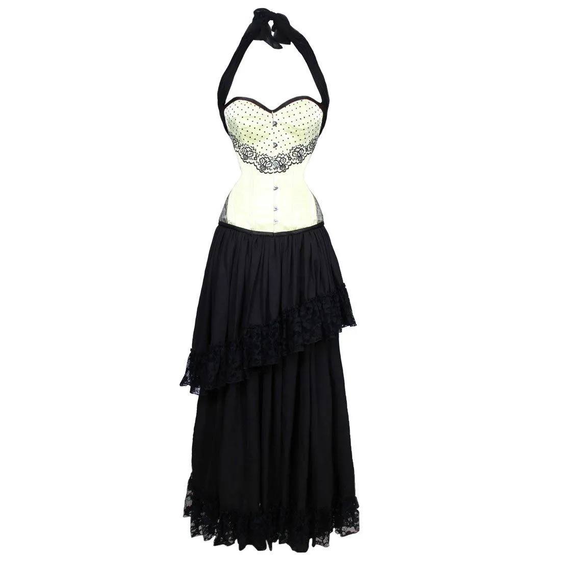 Babette Couture Authentic Steel Boned Overbust Corset Dress