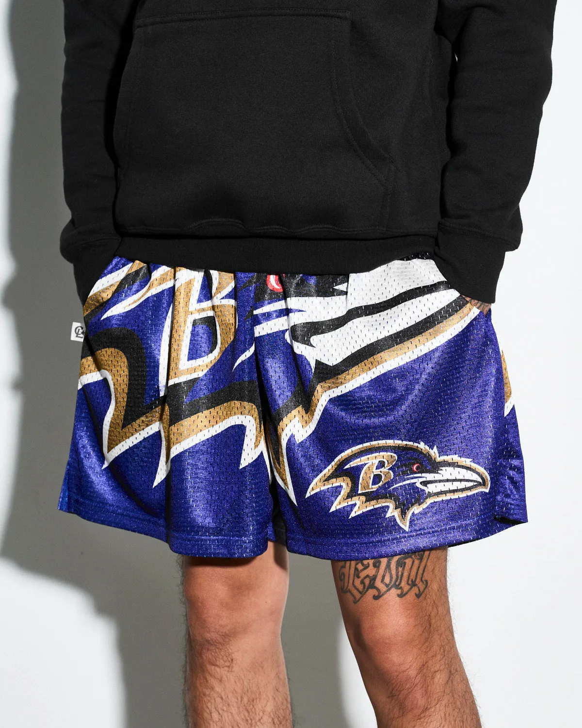 Baltimore Ravens Big Logo Retro Shorts