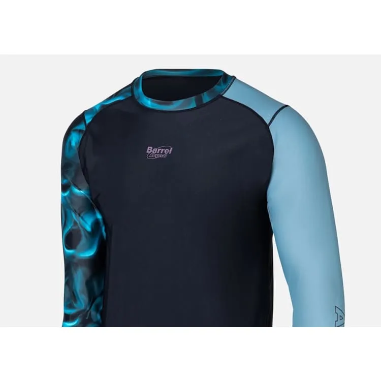 Barrel Mens Abyssal RelaxFit Rashguard-SMOKE