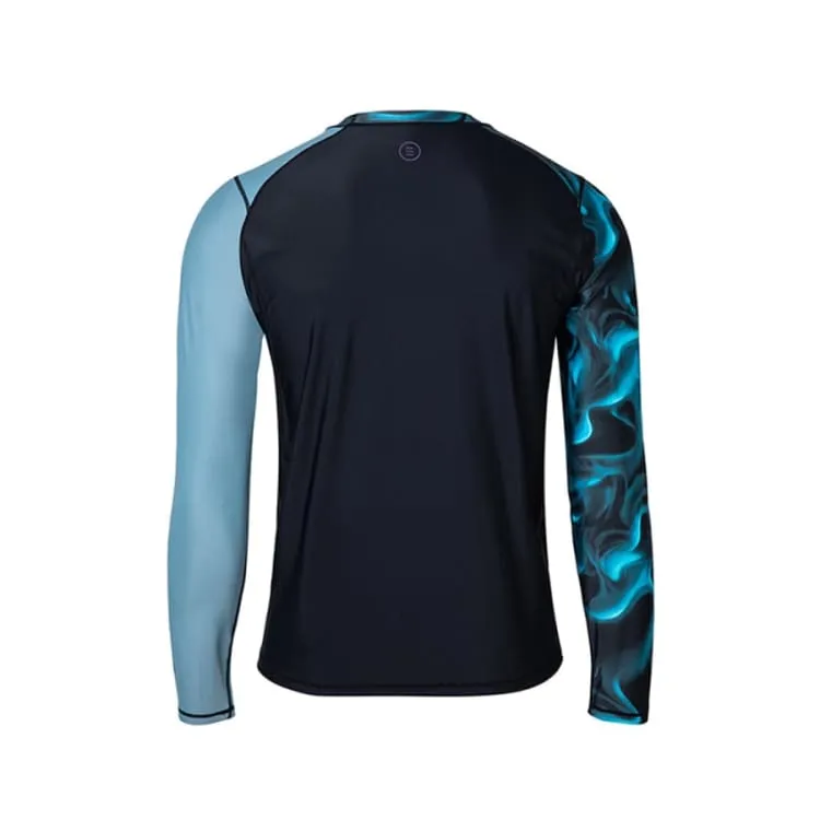 Barrel Mens Abyssal RelaxFit Rashguard-SMOKE