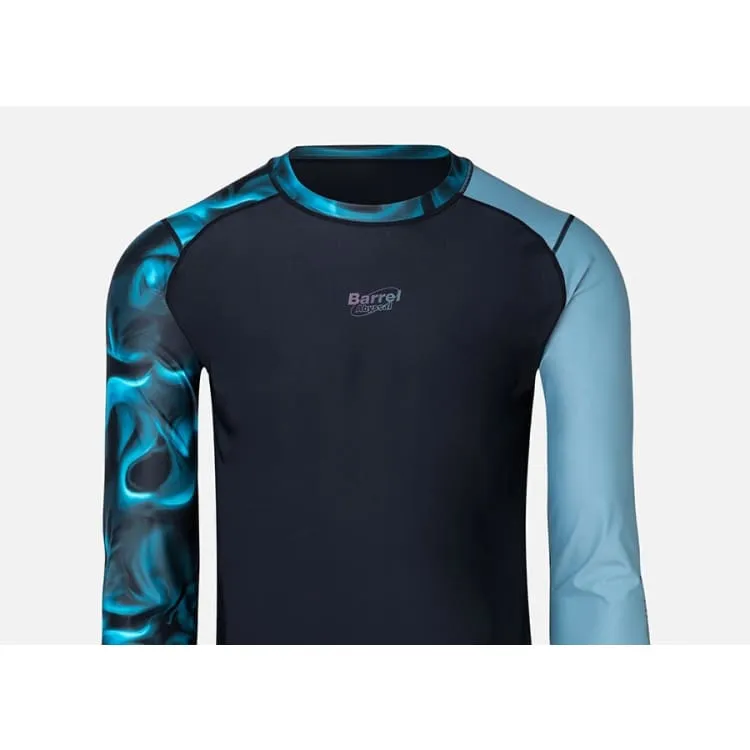 Barrel Mens Abyssal RelaxFit Rashguard-SMOKE