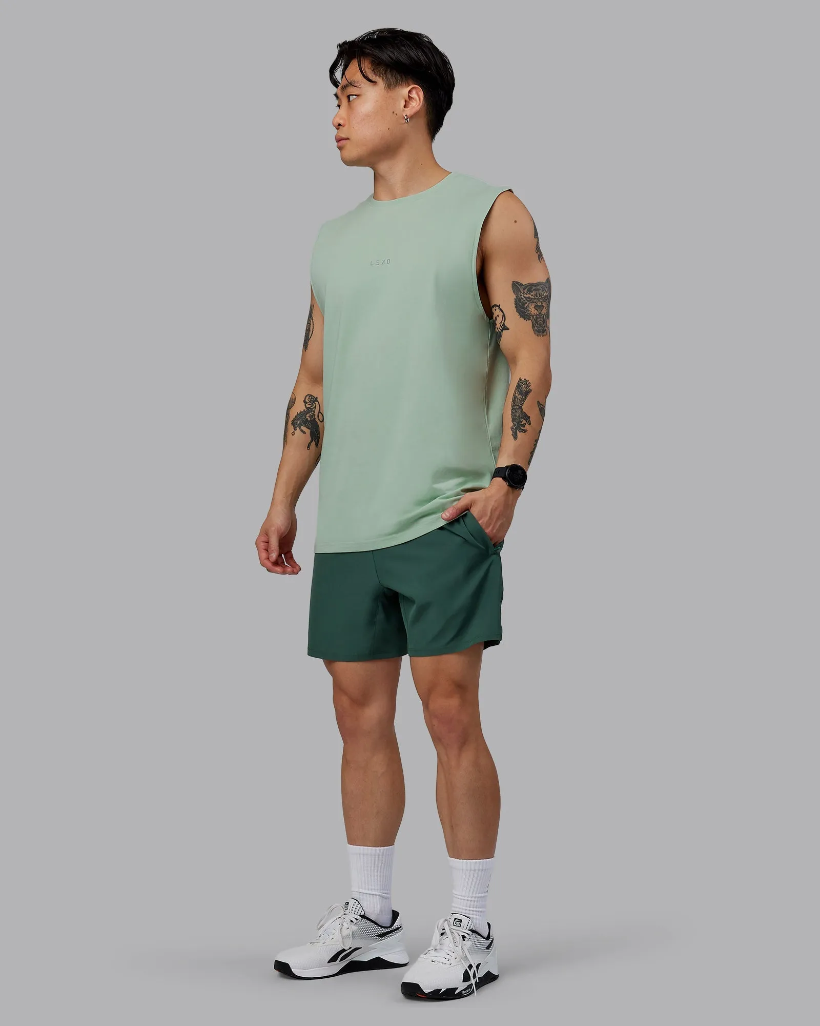 Base FLXCotton Tank - Surf Spray