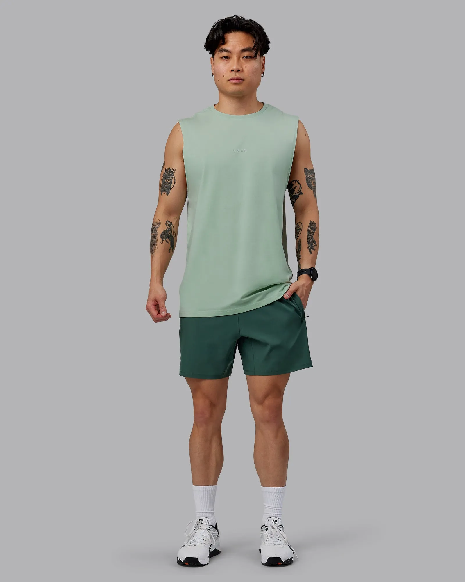 Base FLXCotton Tank - Surf Spray