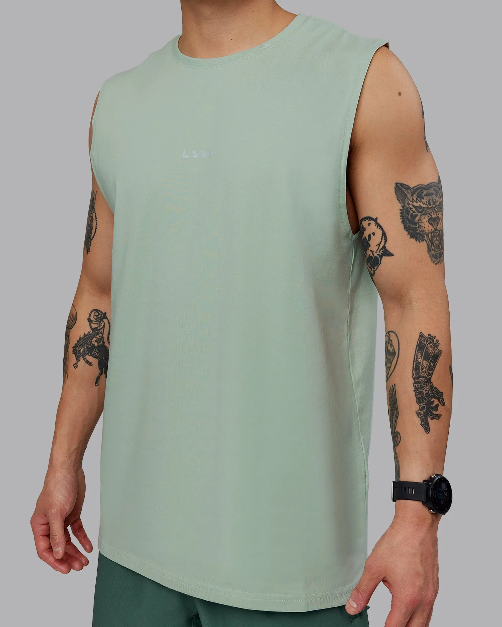 Base FLXCotton Tank - Surf Spray