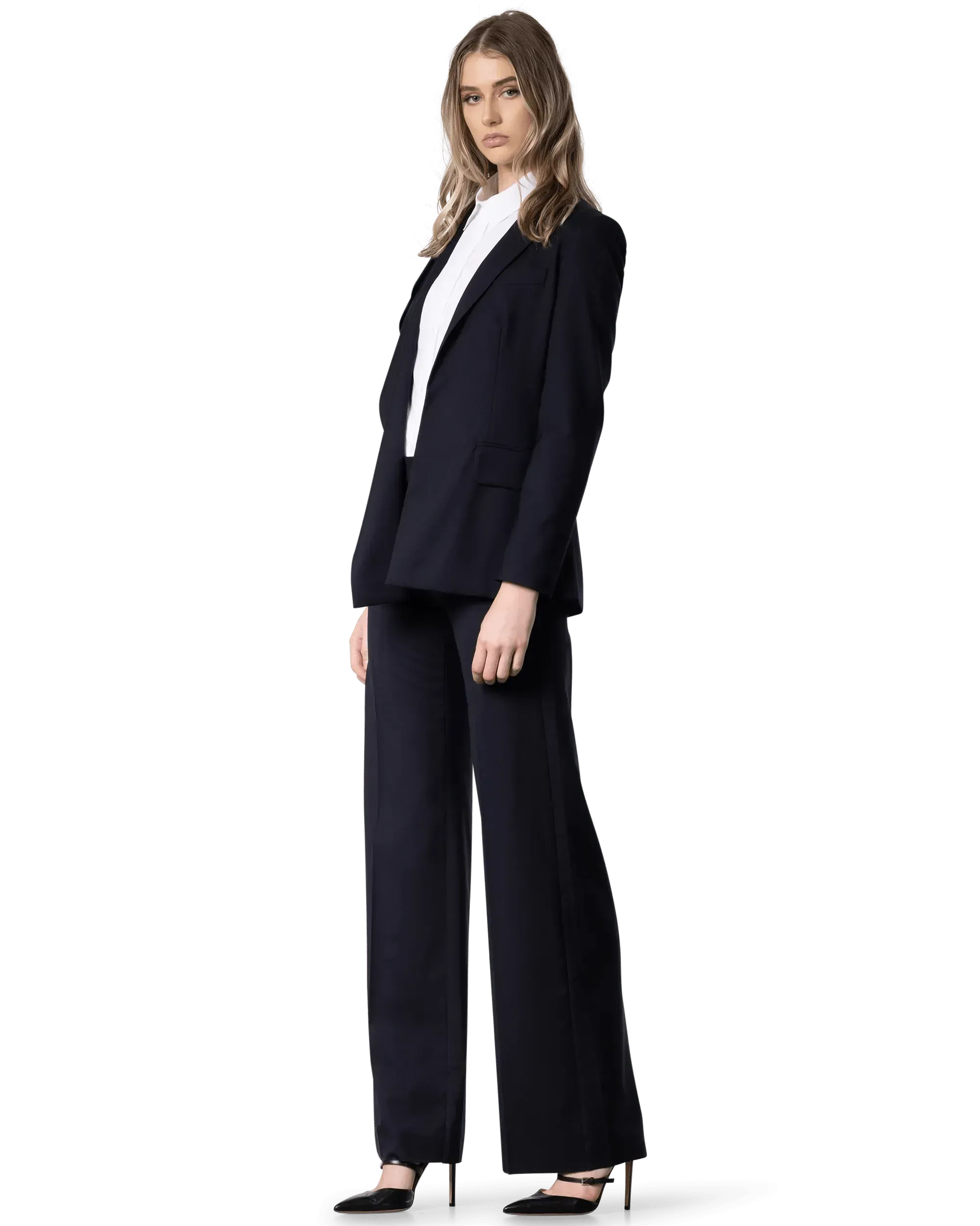 Belluno Wool Belted Blazer