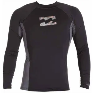 Billabong Iconic Long Sleeve Rashguard Black MWLYEICL