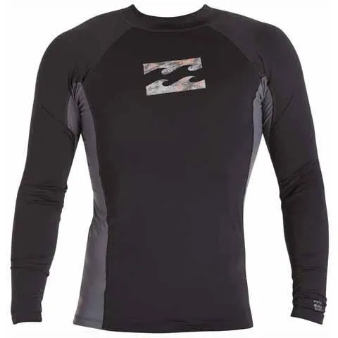 Billabong Iconic Long Sleeve Rashguard Black MWLYEICL