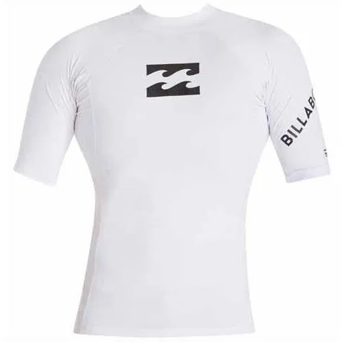 Billabong Team Wave Short Sleeve Rashguard White MWLYETWS