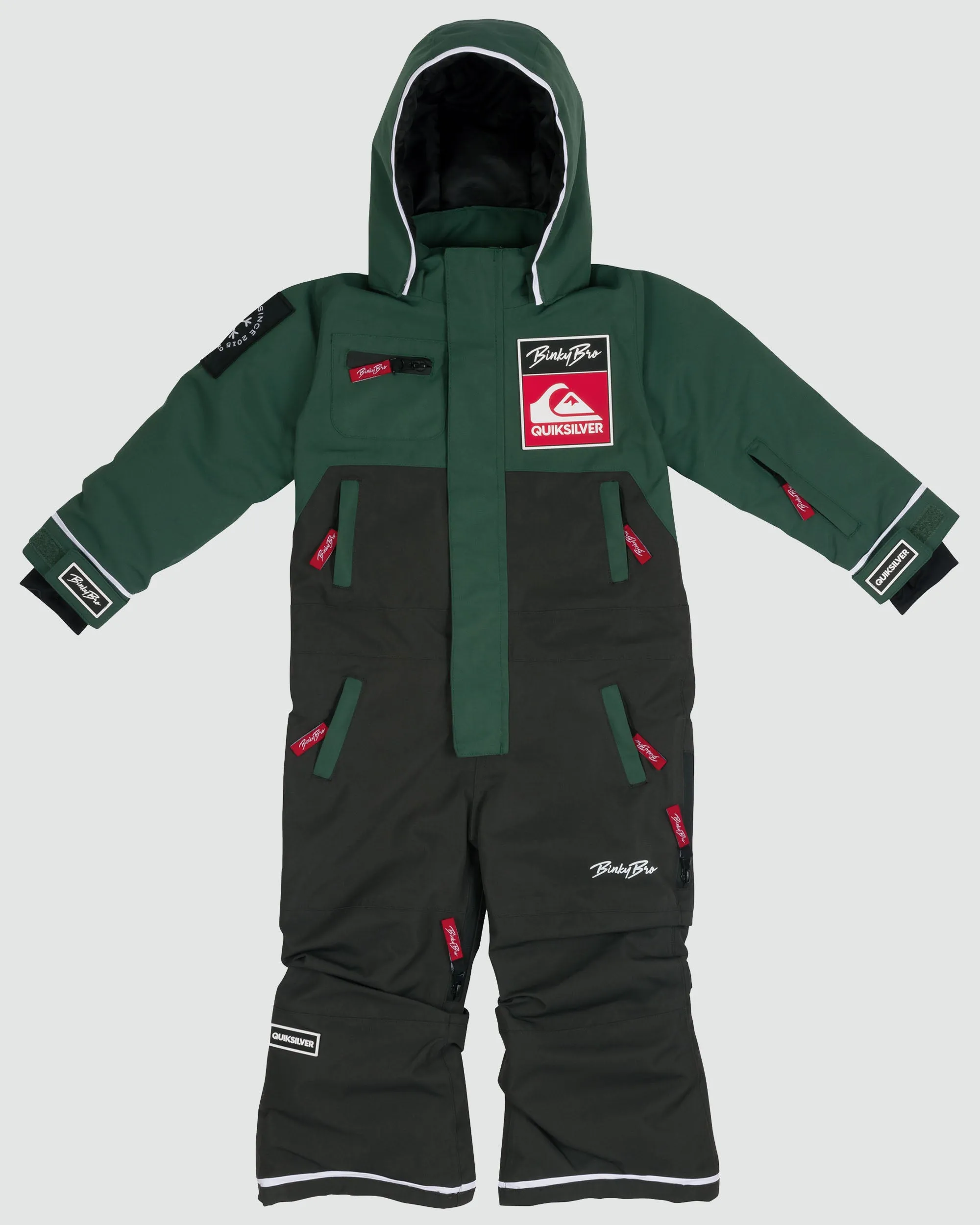 BinkyBro x Quiksilver 99-90 Snowsuit - Grey/Green
