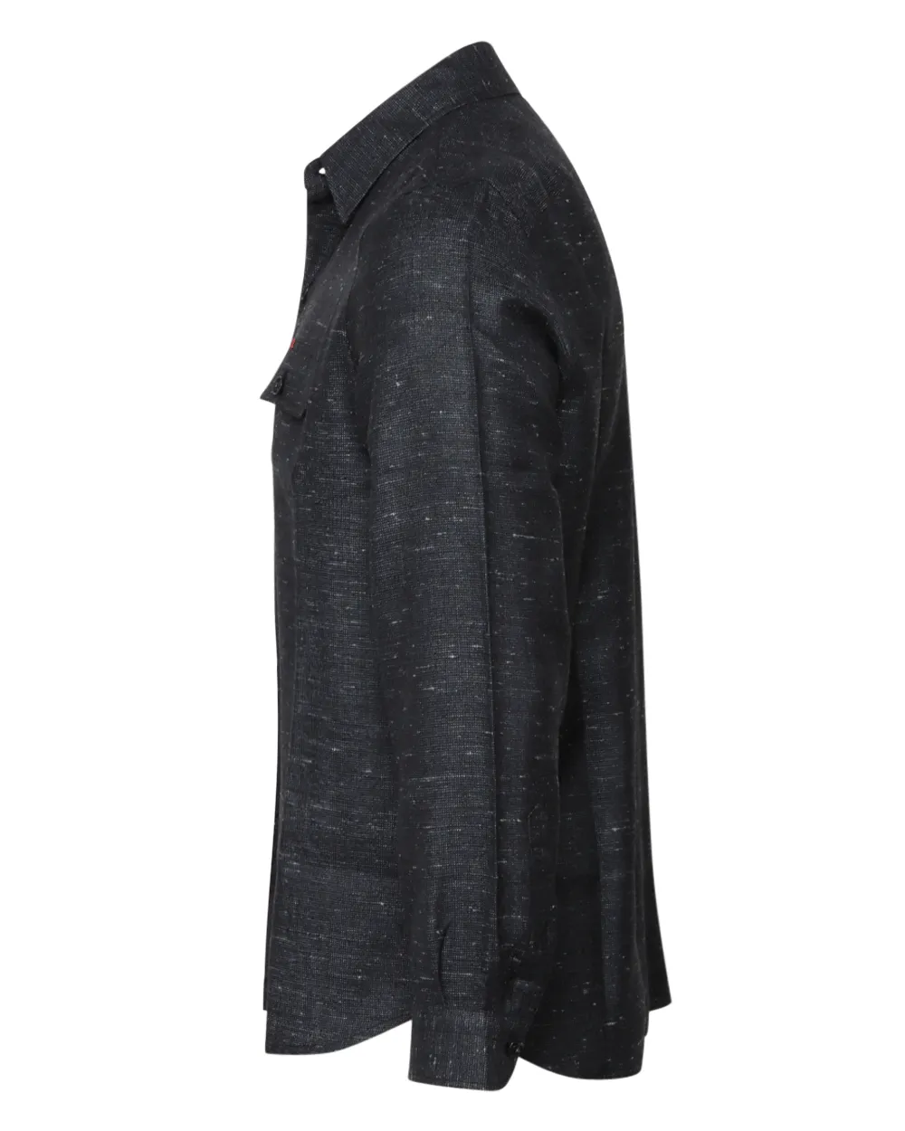 Black Donegal Overshirt
