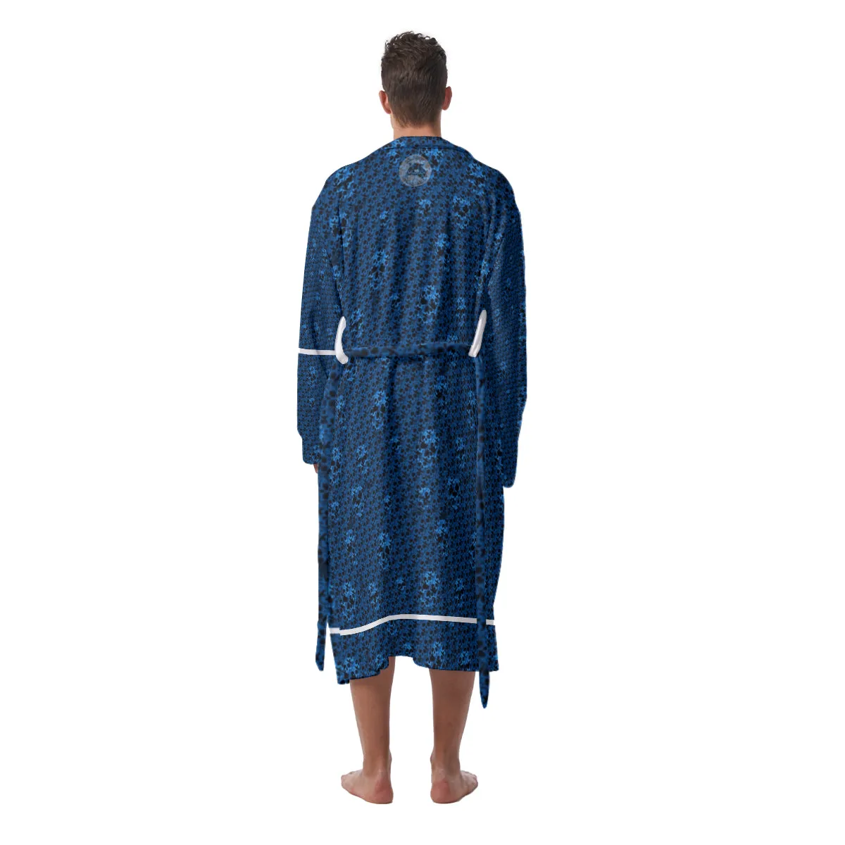 Blu/skull Men's Robe