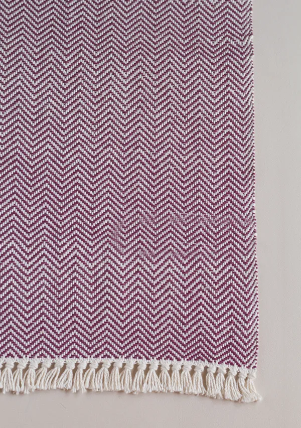 Burgundy Arrow Table Runner