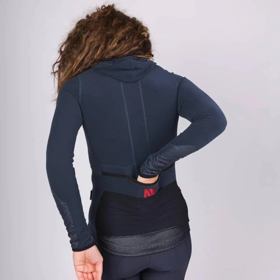 CAFE DU CYCLISTE Ingrid Long Sleeve Women Jersey - Navy