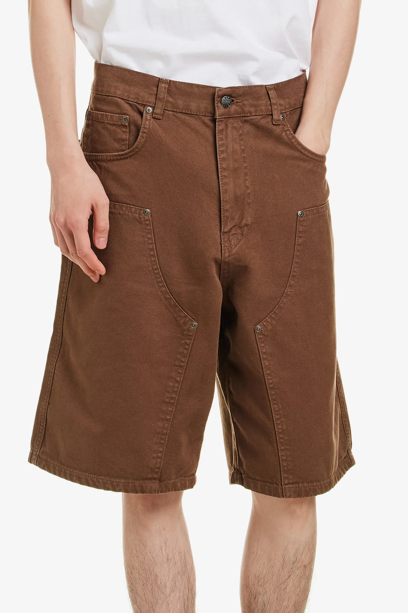 CANVAS DOUBLE KNEE SHORT