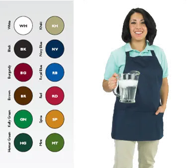 Chef Revival 602BAFH-WH White Bib Apron
