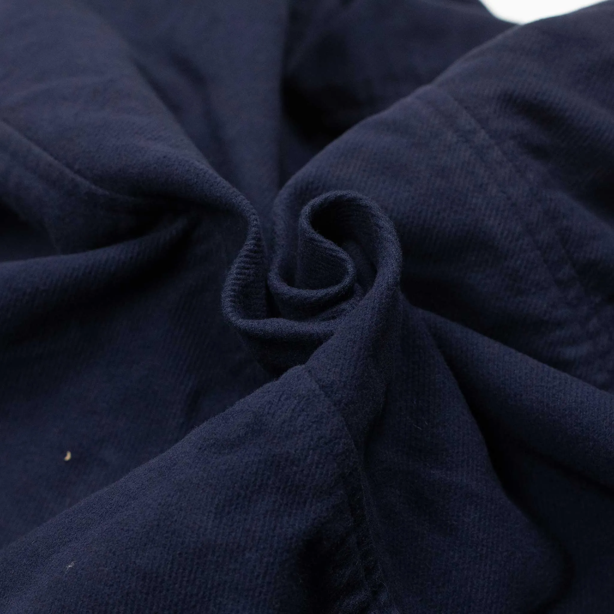 Chore blazer in garment dyed blue stretch cotton brushed twill