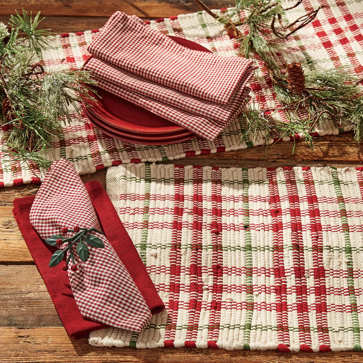 Christmas Memories Table Runner - Chindi 36" Set of 2 Park Designs