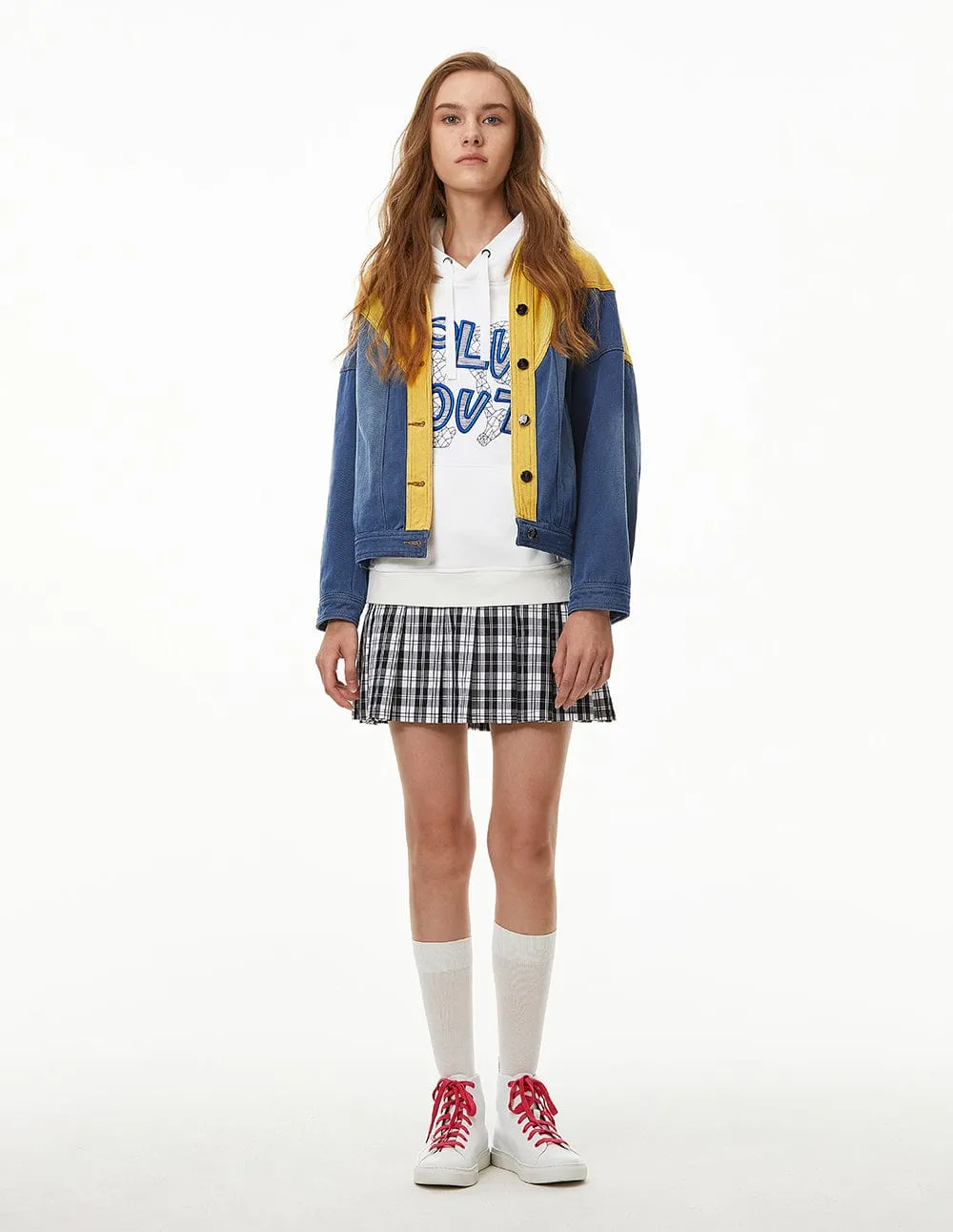 Color Block Denim Jacket