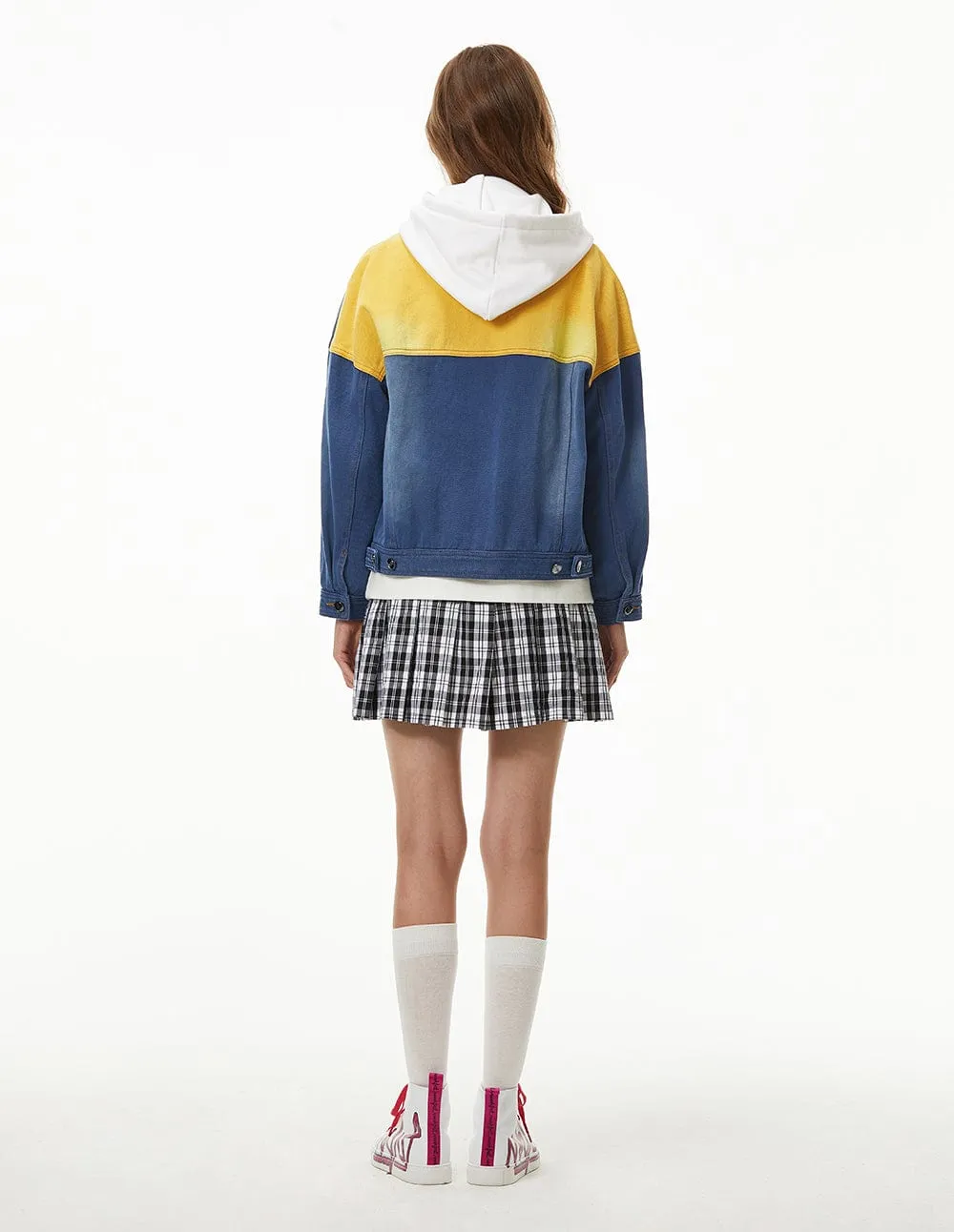 Color Block Denim Jacket