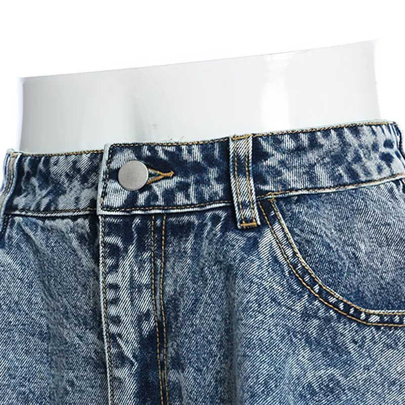 Cool Women's Denim Mini Shorts / Fashion High Waist Ruffle Shorts