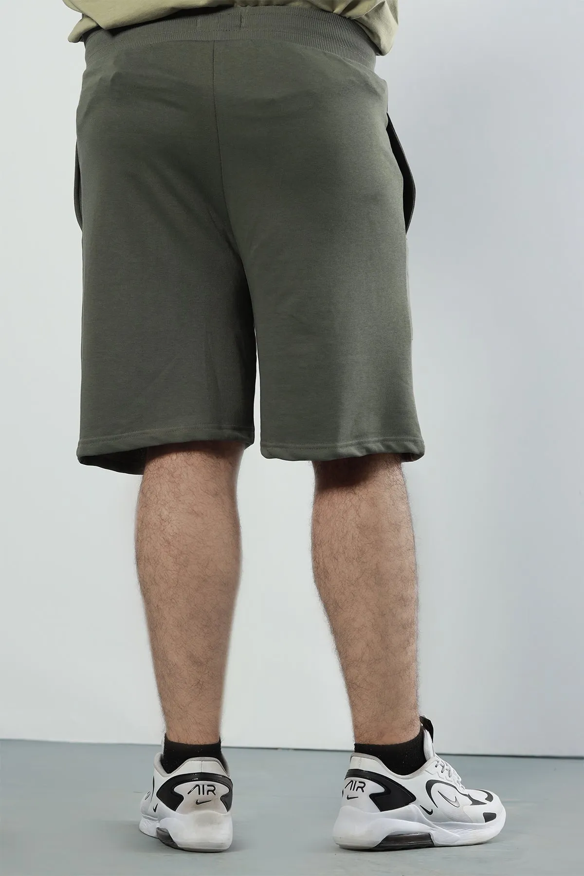 Core Olive Shorts (Plus Size) - P22 - MSH024P