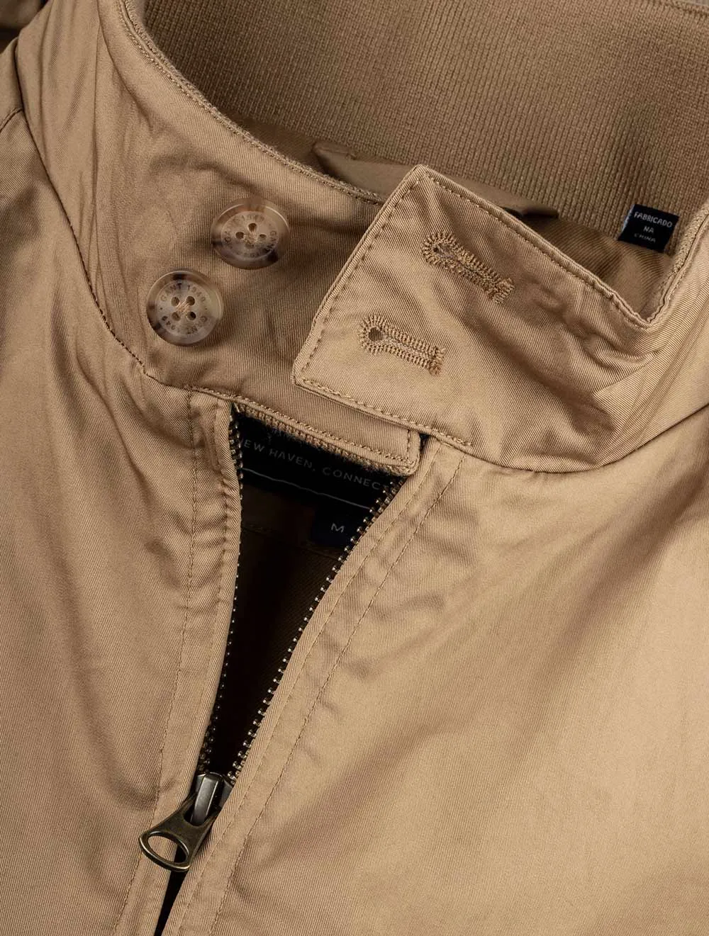 Cotton Harrington Jacket Cavalry Beige
