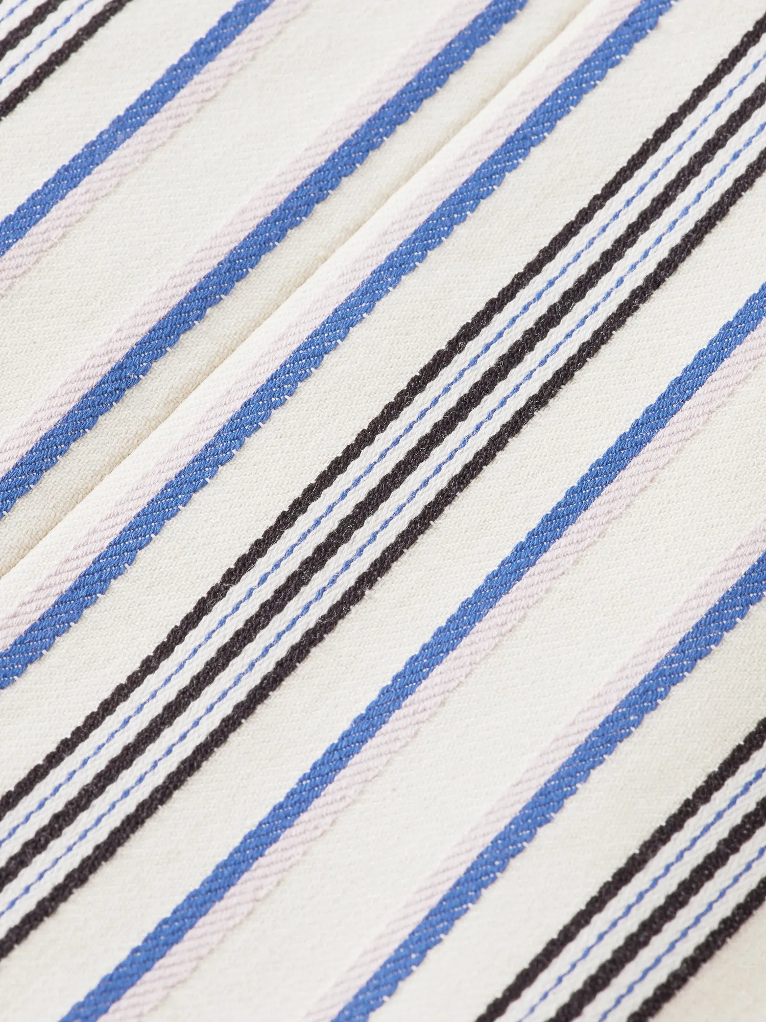 Double-breasted striped blazer