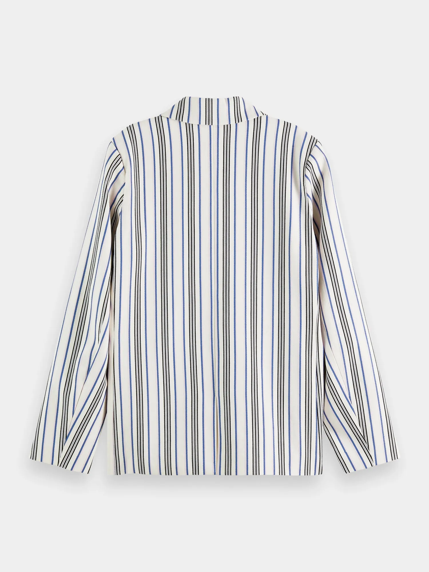 Double-breasted striped blazer