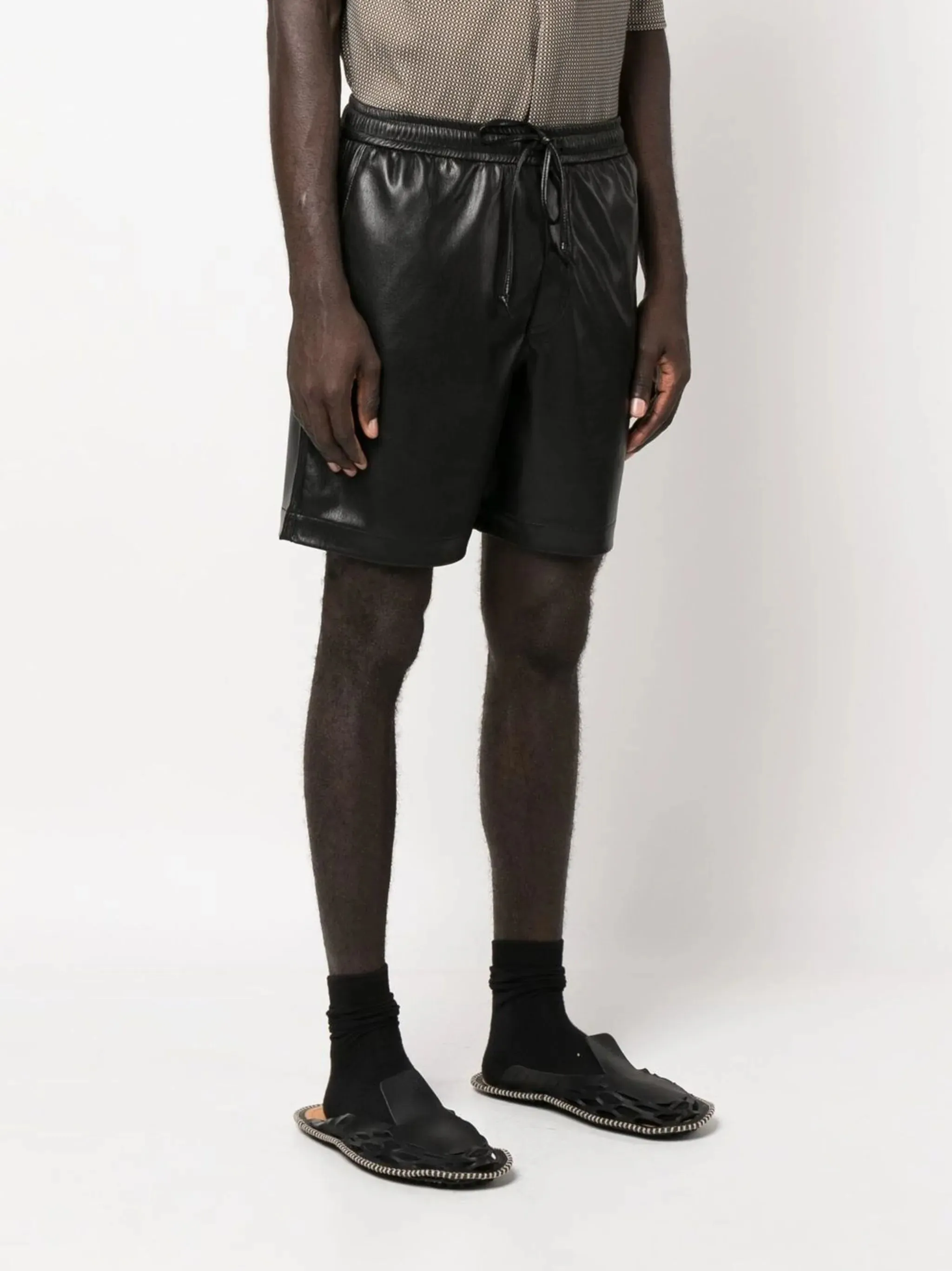 Doxxi Vegan Leather Bermuda Shorts