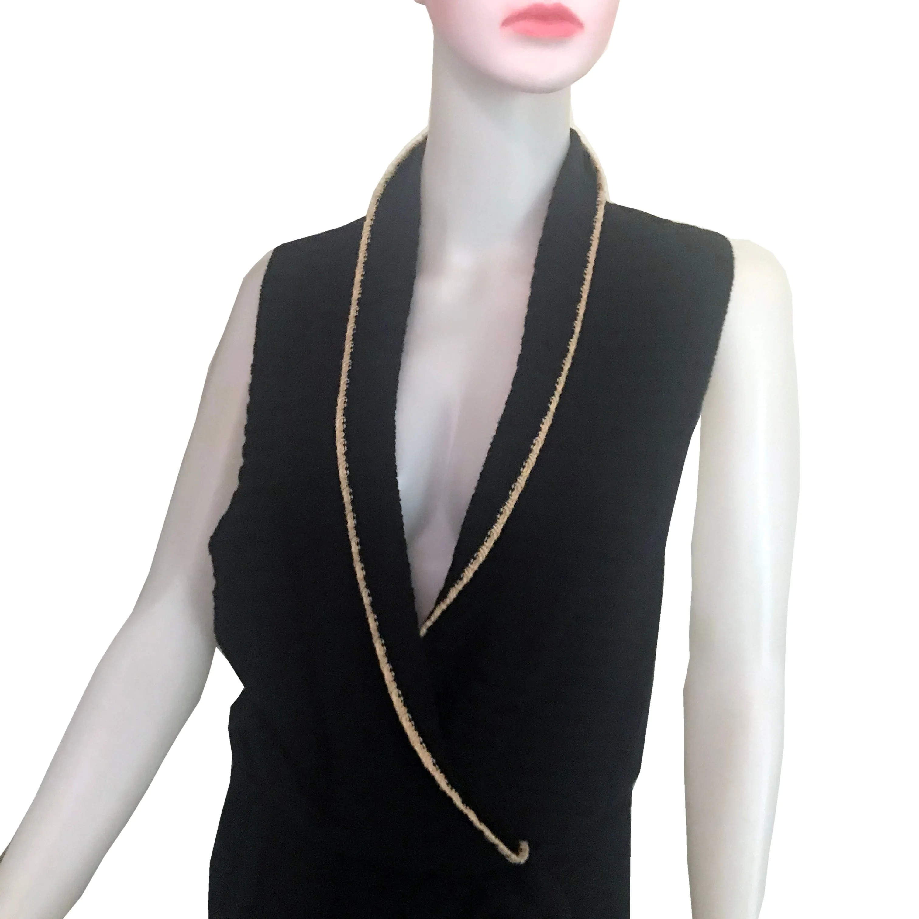 Emanuel Ungaro Long Sleeveless Sweater Duster