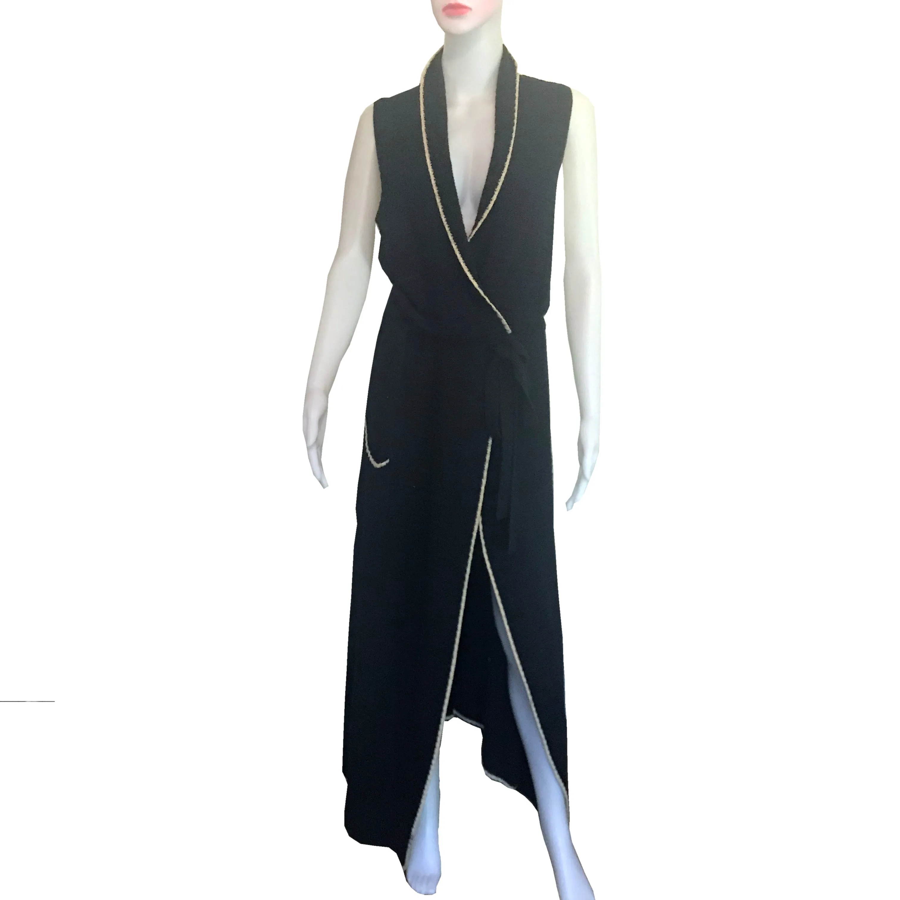Emanuel Ungaro Long Sleeveless Sweater Duster