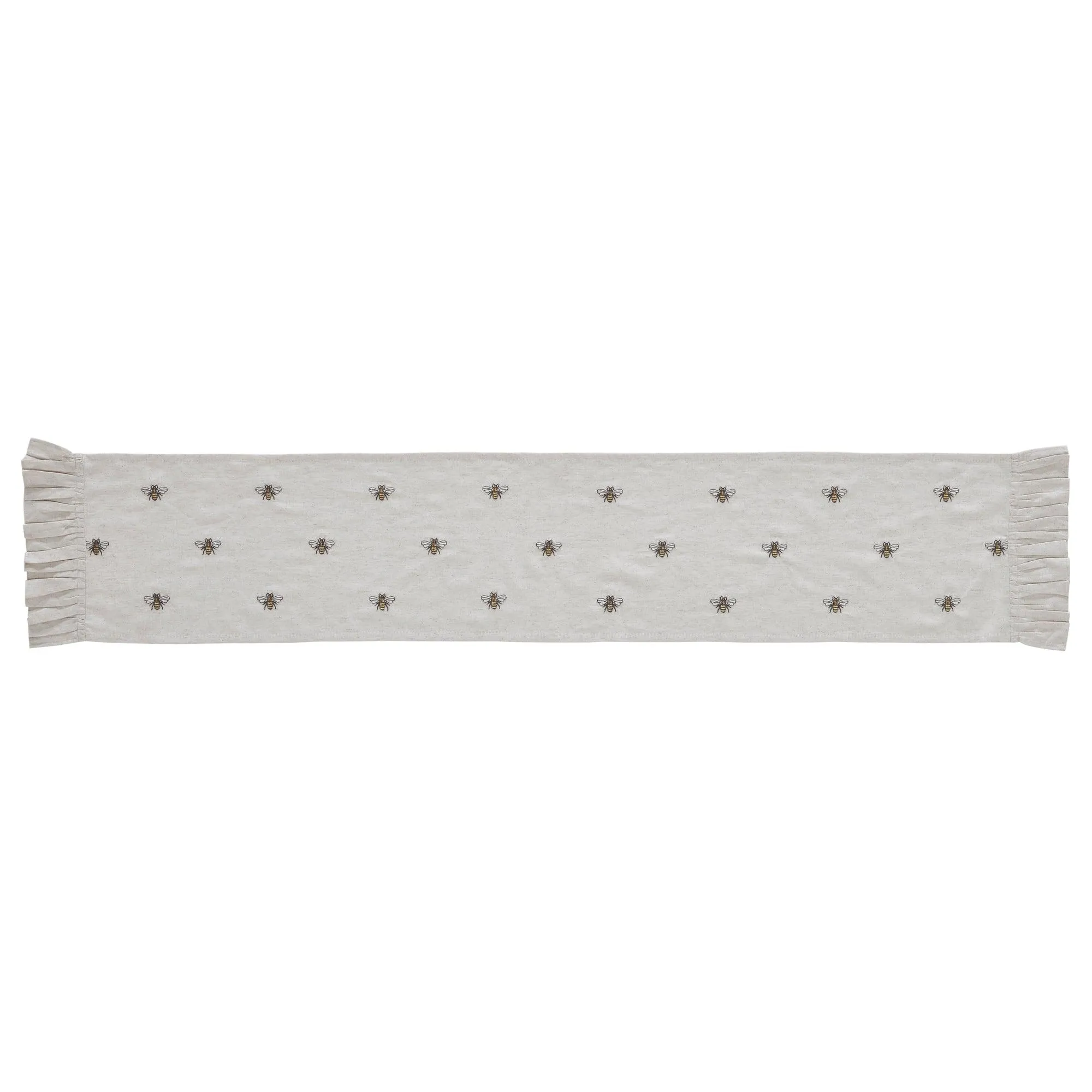 Embroidered Bee Table Runner 13x72 VHC Brands