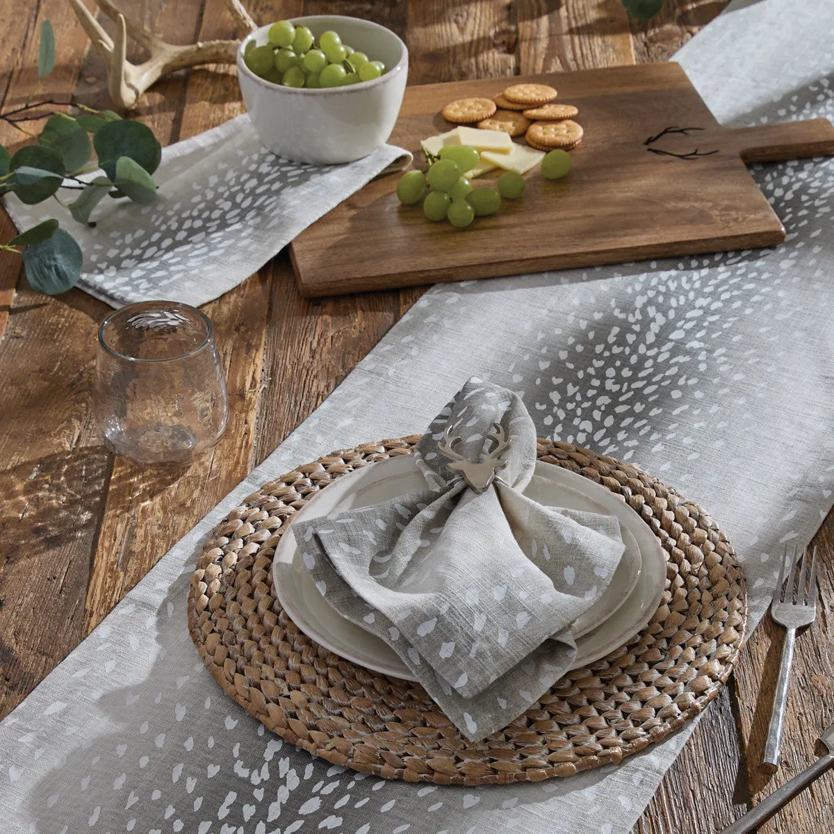 Eva & Co Axis - Gray Table Runner 72" L Set of 2 Park Designs