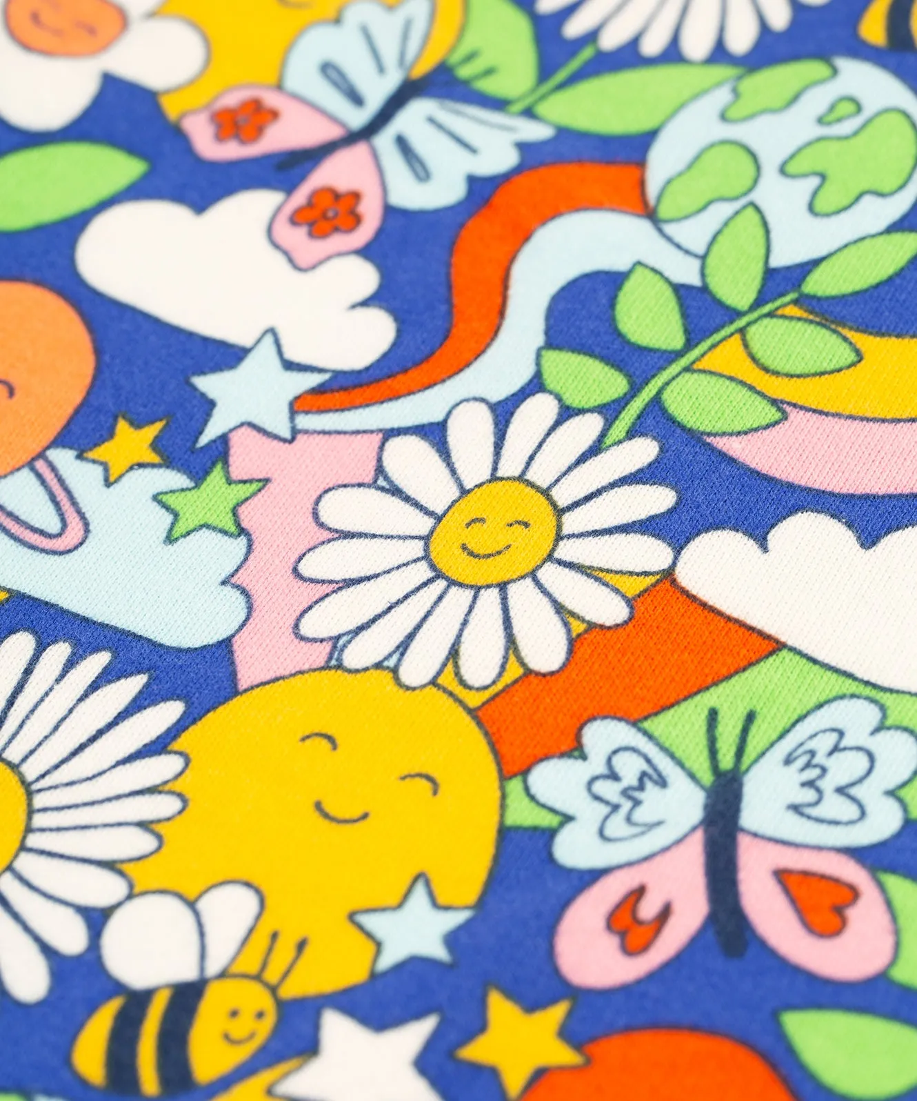 Frugi Big Snuggle Suit - Retro Happy