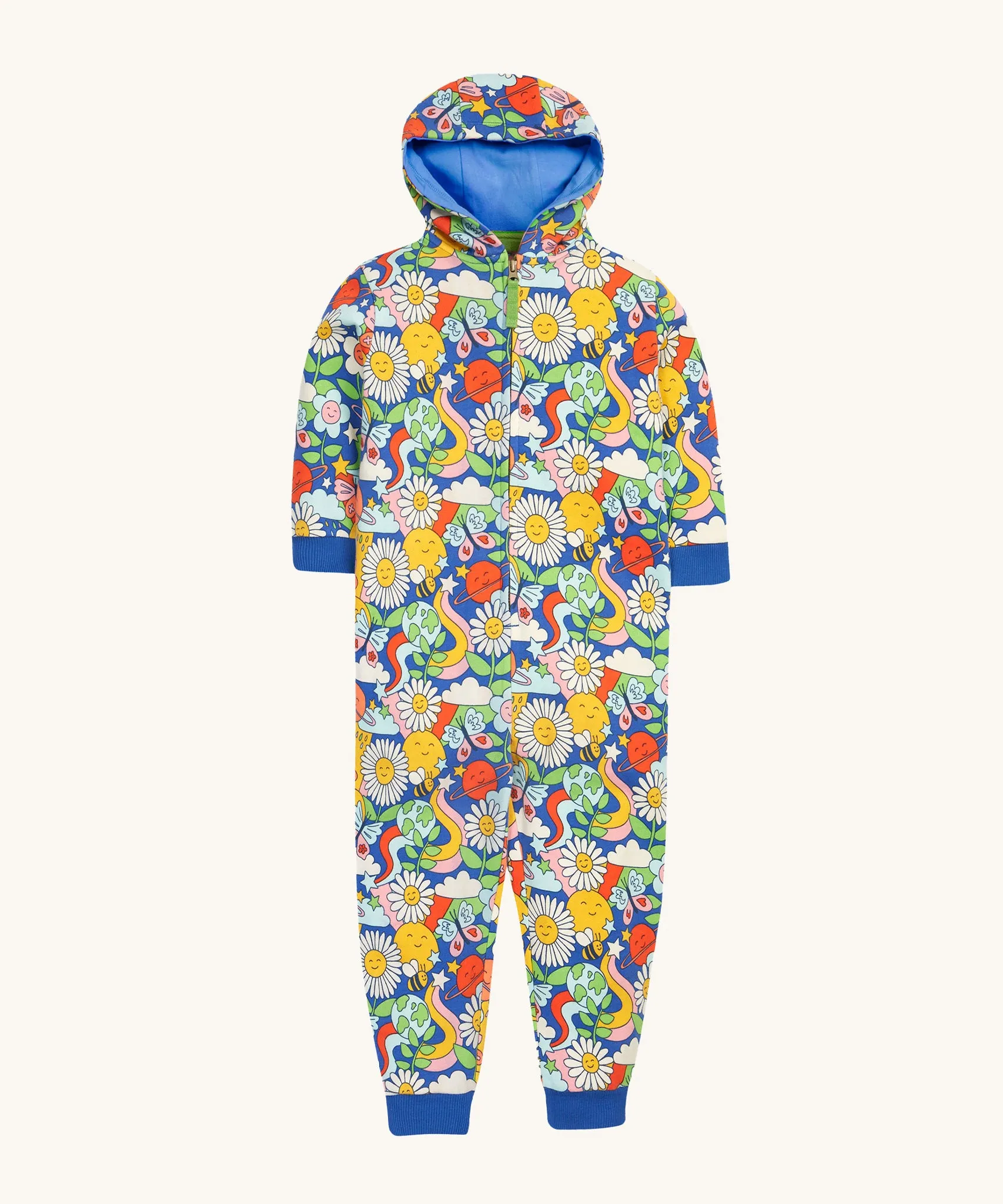 Frugi Big Snuggle Suit - Retro Happy