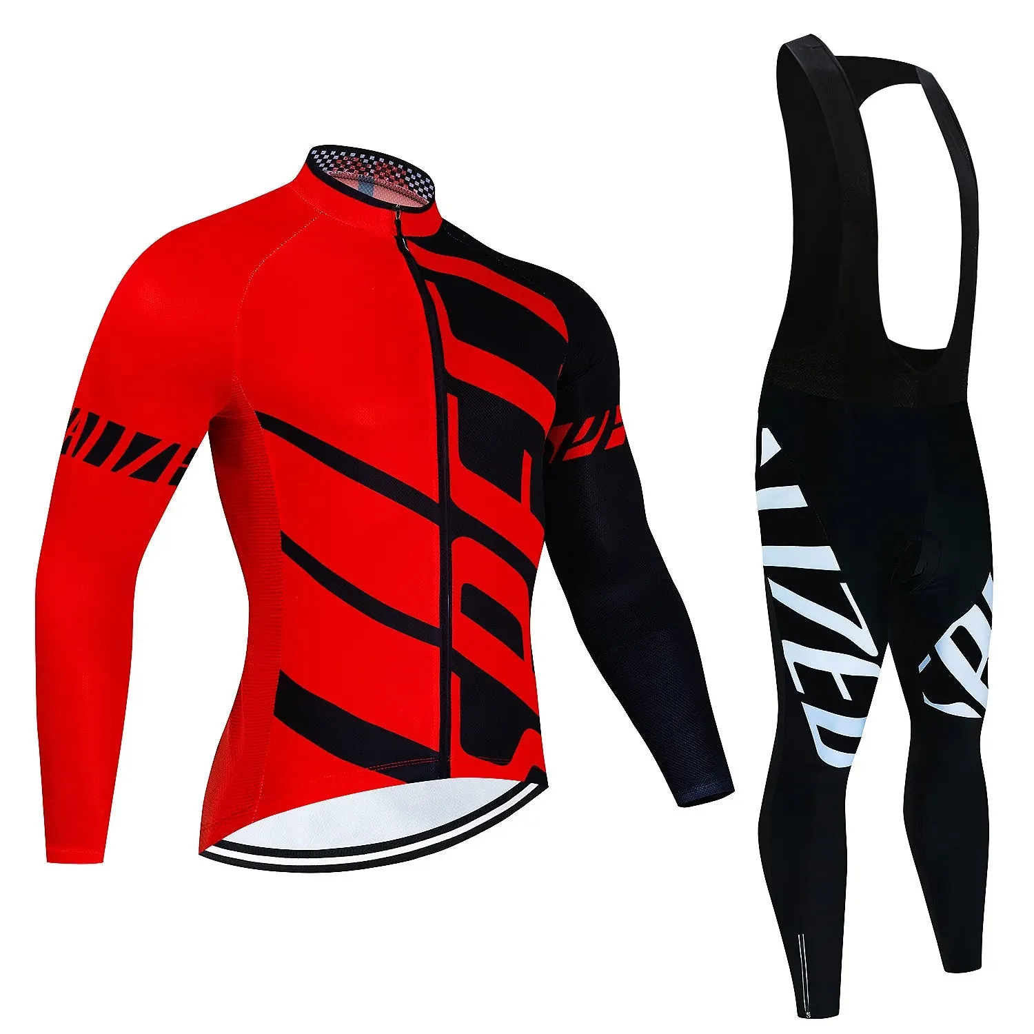 Fualrny Pro Cycling Jersey Set Long Sleeve Breathable MTB Bike Clothes Wear Bicycle Cycling Clothing Ropa Maillot Ciclismo