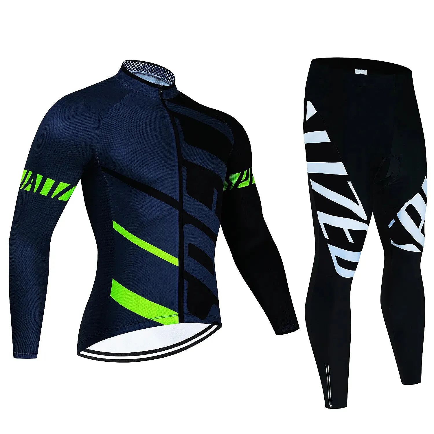 Fualrny Pro Cycling Jersey Set Long Sleeve Breathable MTB Bike Clothes Wear Bicycle Cycling Clothing Ropa Maillot Ciclismo