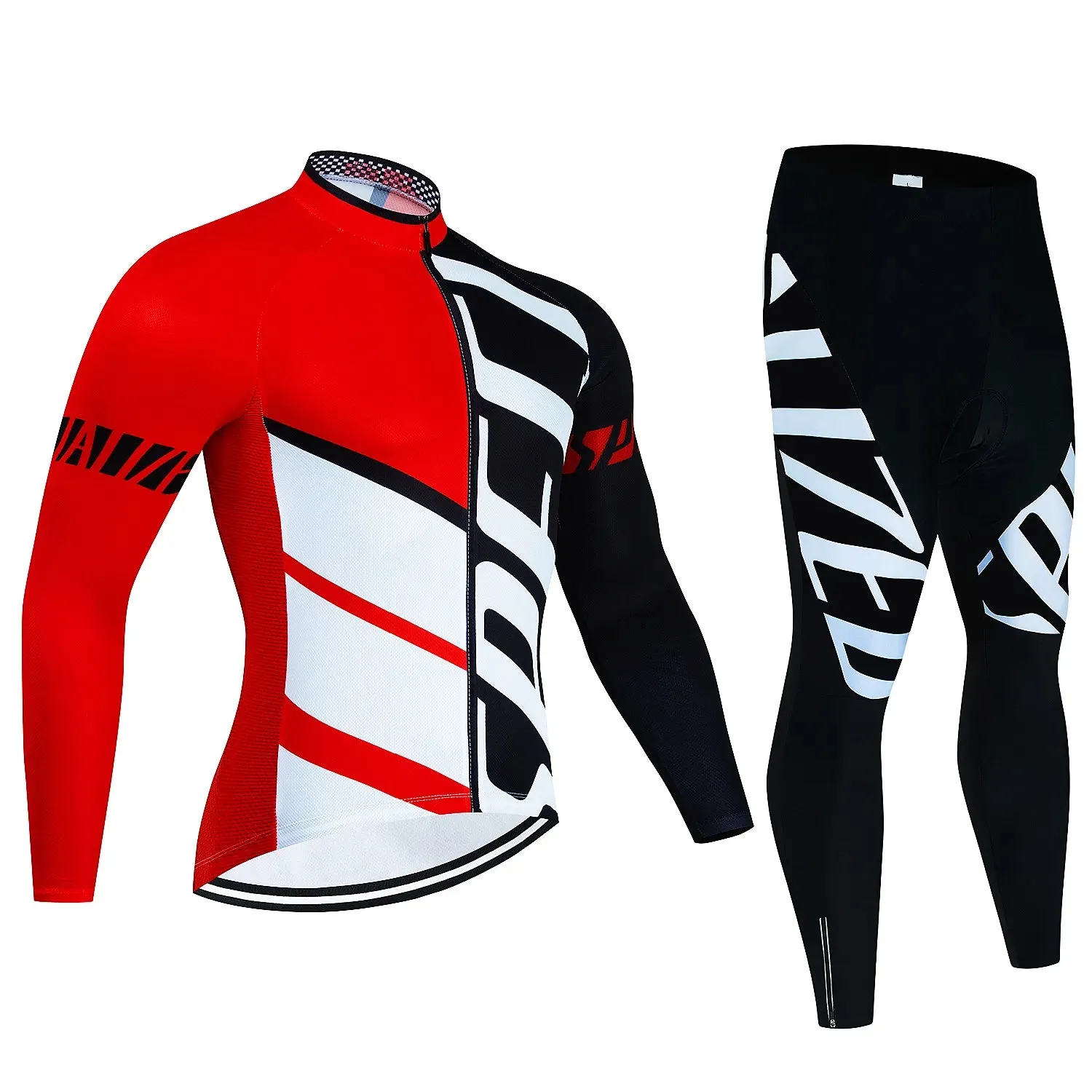 Fualrny Pro Cycling Jersey Set Long Sleeve Breathable MTB Bike Clothes Wear Bicycle Cycling Clothing Ropa Maillot Ciclismo